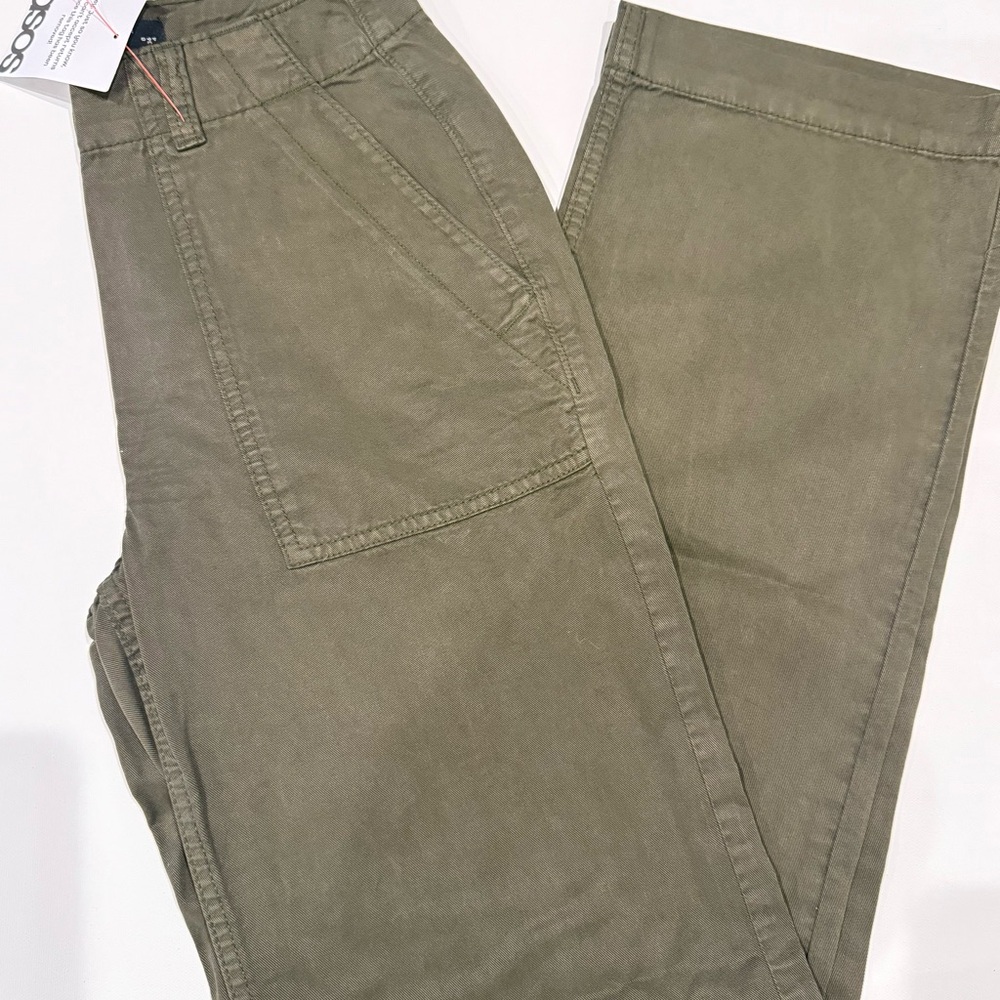 ASOS Olive Wide Leg Pants